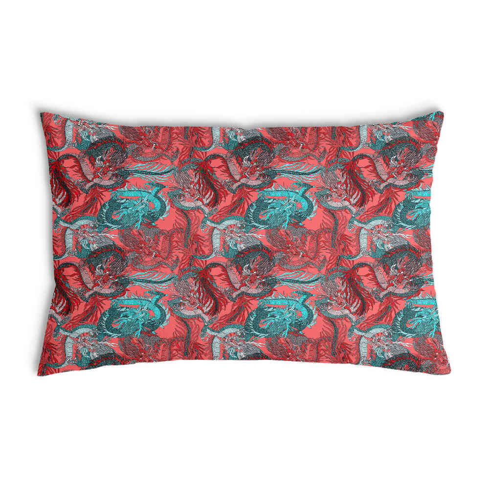 Coussin de santé abstrait rouge