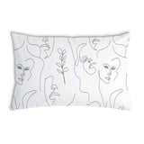 Health pillow woman's face boho