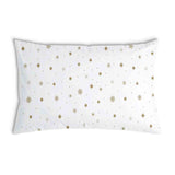 Health pillow white with golden stars