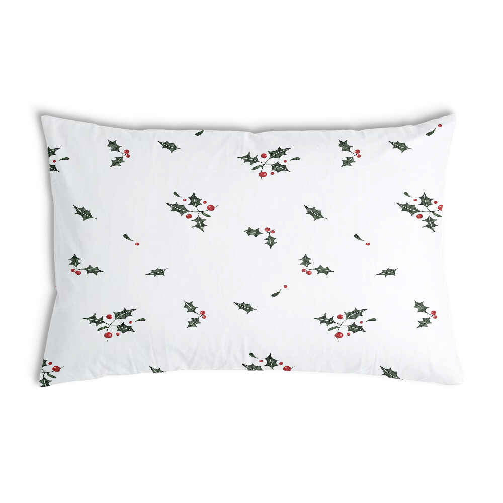 Coussin de santé blanc branches de gui