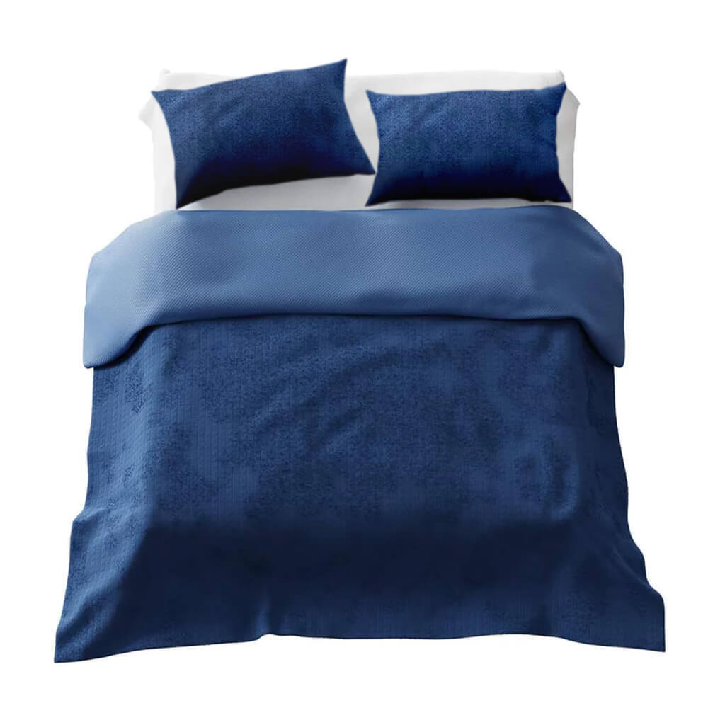 Therapy blankets 4-seasons bedding set blue