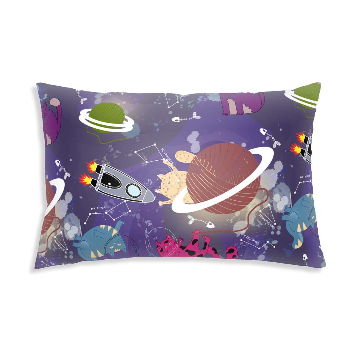 Health pillow with space pattern for children