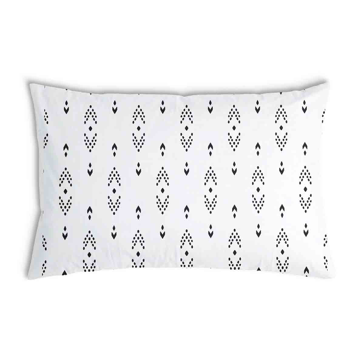Coussin de santé blanc avec motif de flèches noires