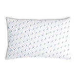 Health pillow white with blue waves
