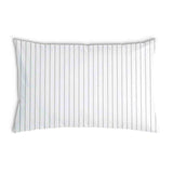 Health pillow with light gray stripes