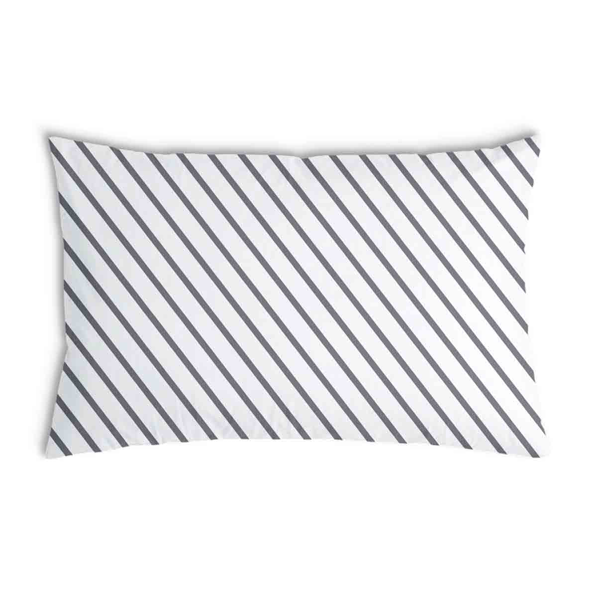 Health Pillow Gray Horizontal Stripes