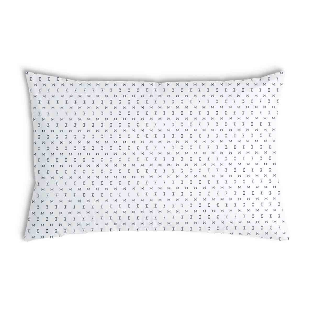 Health pillow white with small bows