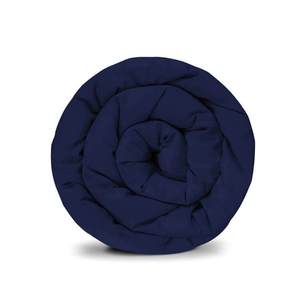 Couverture thérapeutique originale - Housse en coton bleu foncé