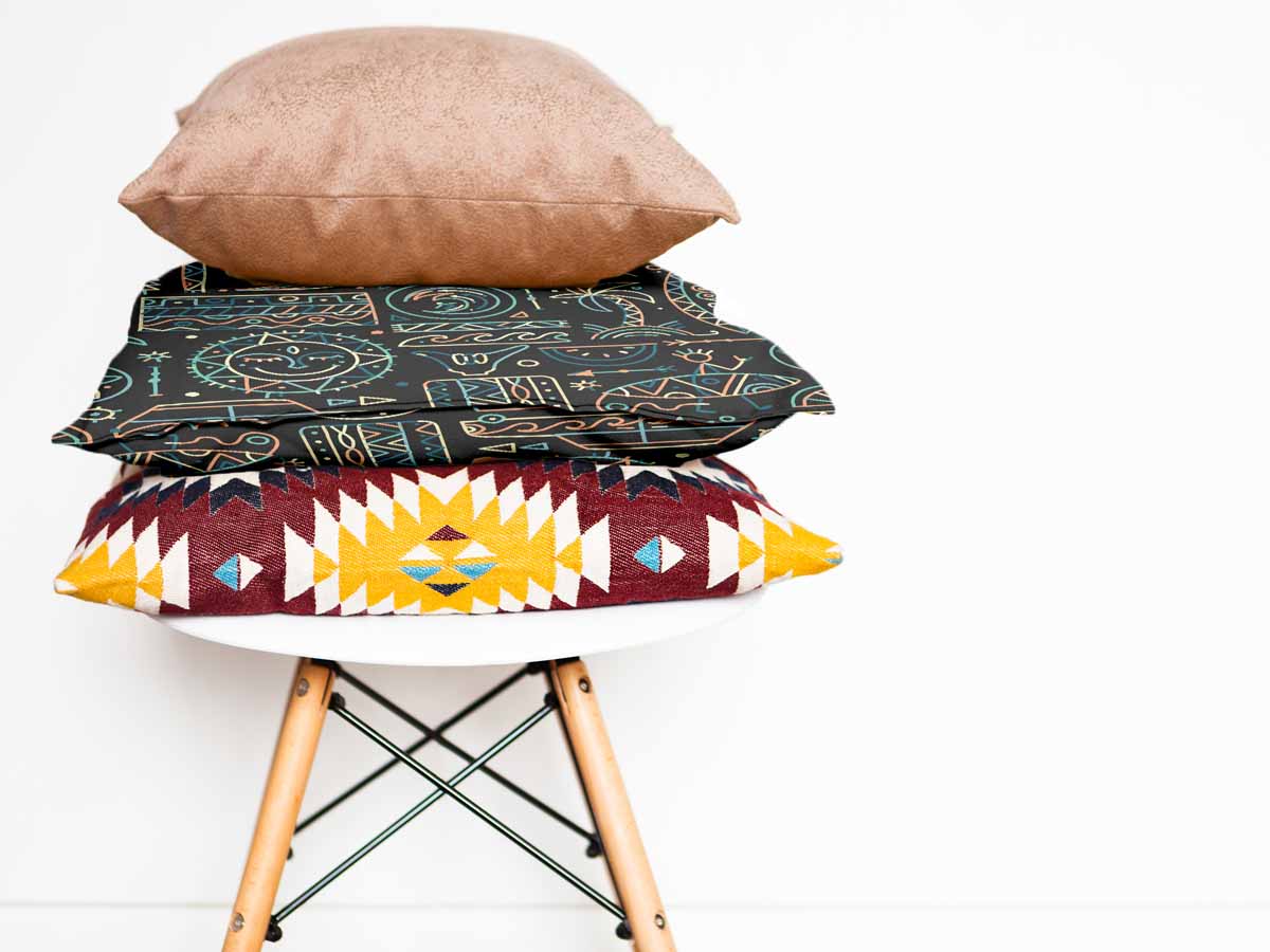 Coussin de santé avec motif hawaïen vert