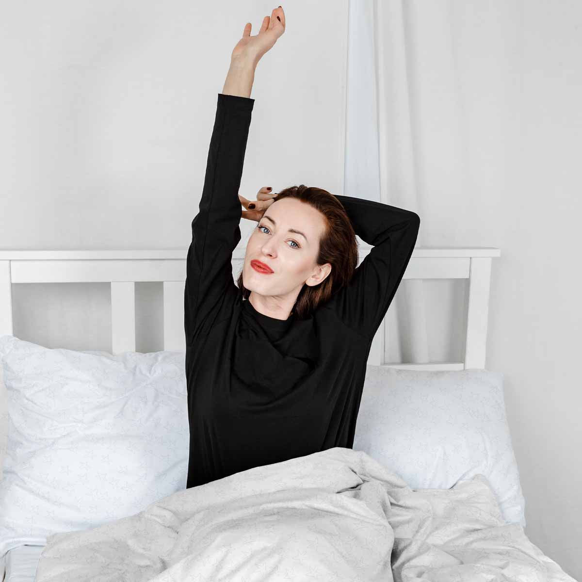 Ensemble de literie avec couvertures thérapeutiques blanc avec étoiles délicates