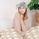 Original therapy blanket - cotton cover white with beige circles