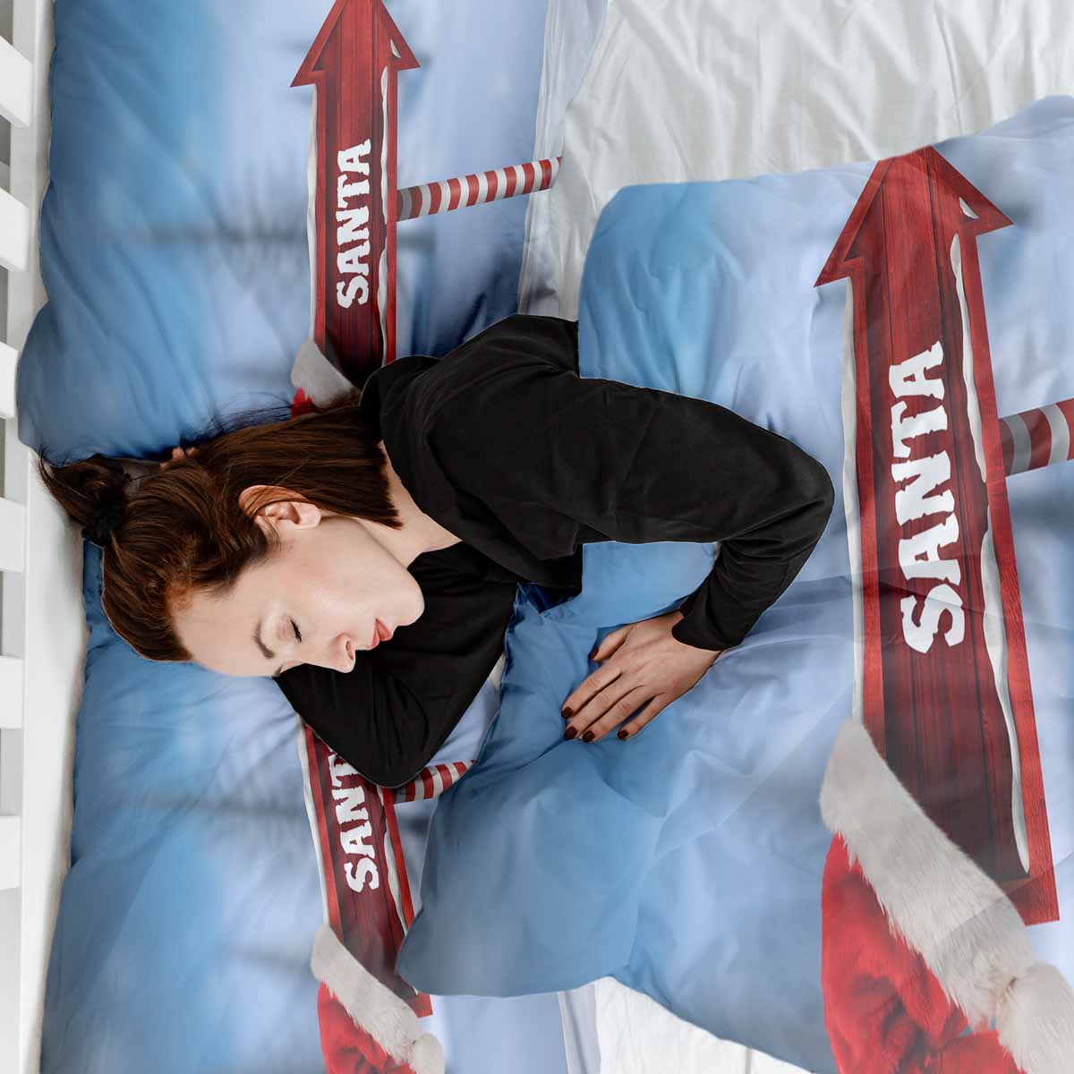 Therapy blankets bedding set with Santa