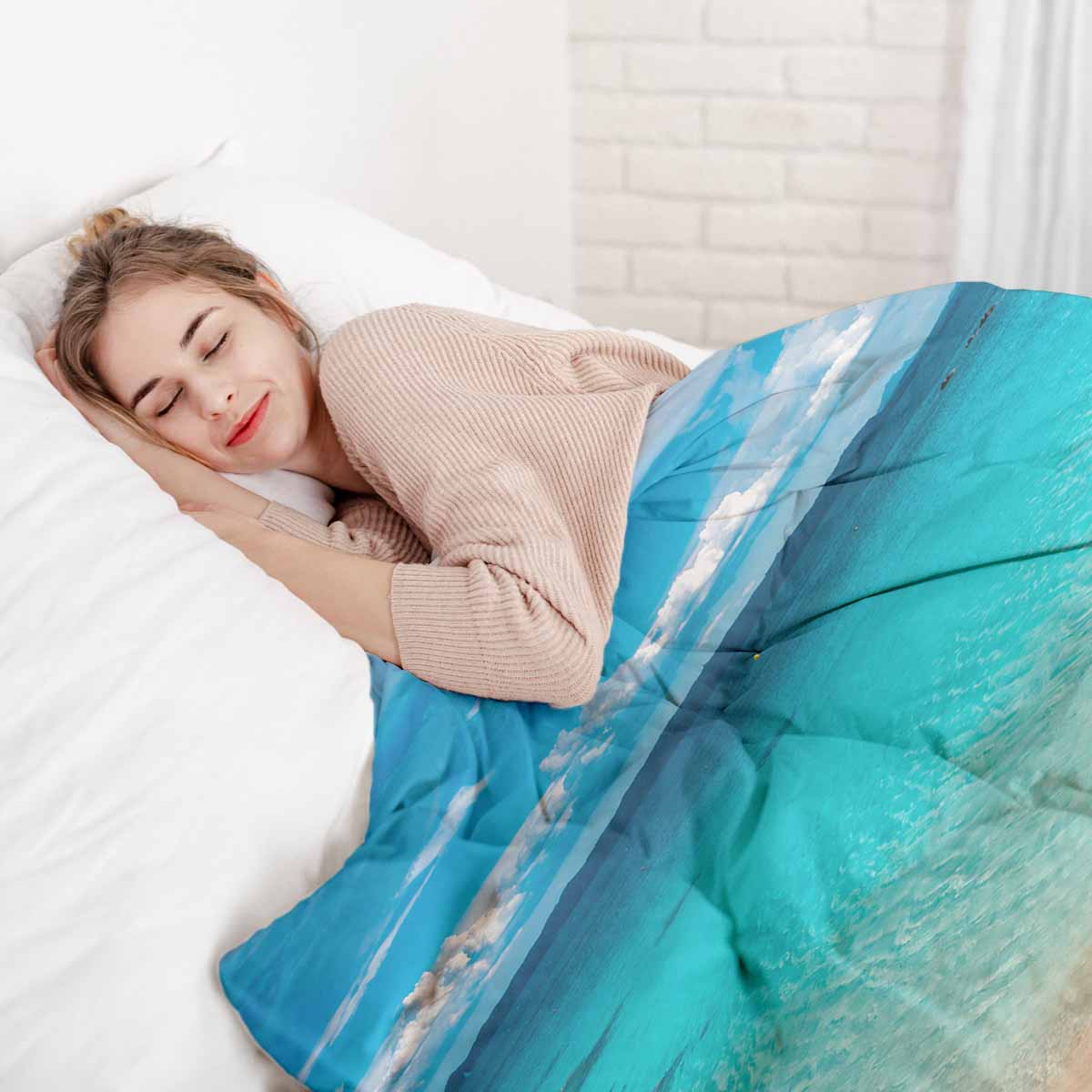 Ensemble de linge de lit avec couverture thérapeutique Fernweh