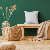 Health pillow white with delicate flowers