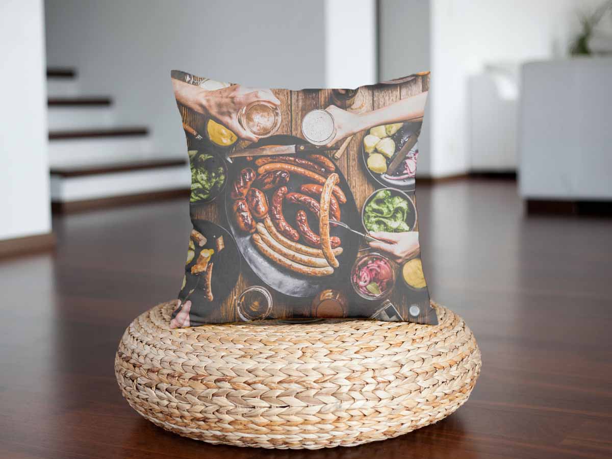 Health pillow with sausage plate