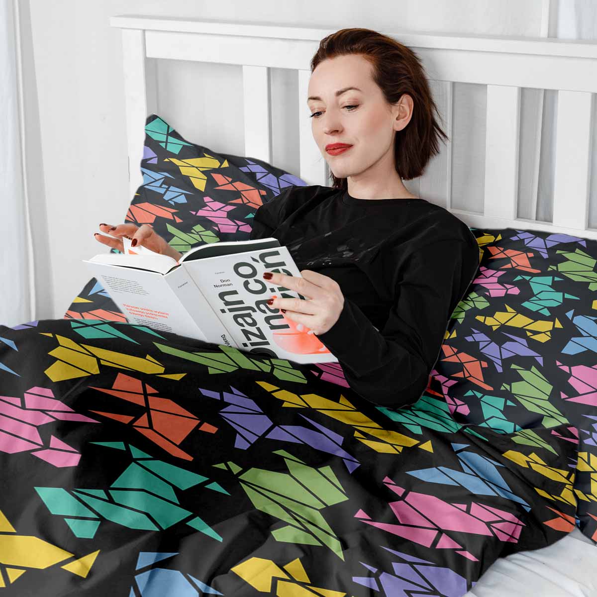 Therapy blankets bedding set origami dog