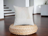 Health pillow, grey with white pattern.
