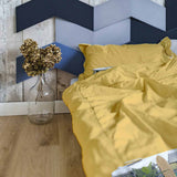 Therapy blanket bedding set yellow with bus