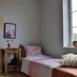 Therapy blanket and bedding set, pink with dragon fruit.