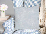 Health pillow, grey with snowflakes