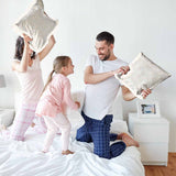 Health pillow with orange circles