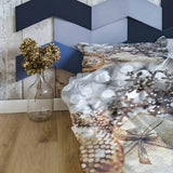 Therapy blanket bedding set with golden gift.