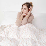 Original therapy blanket - cotton cover white with semicircles