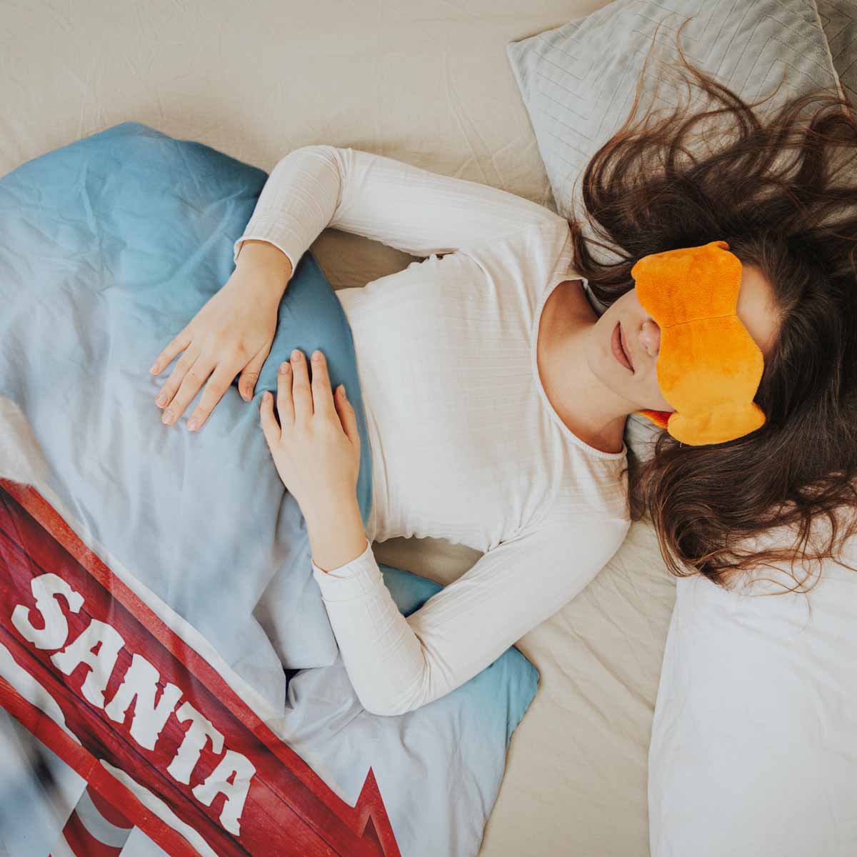 Couverture thérapeutique originale - Housse en coton avec Santa