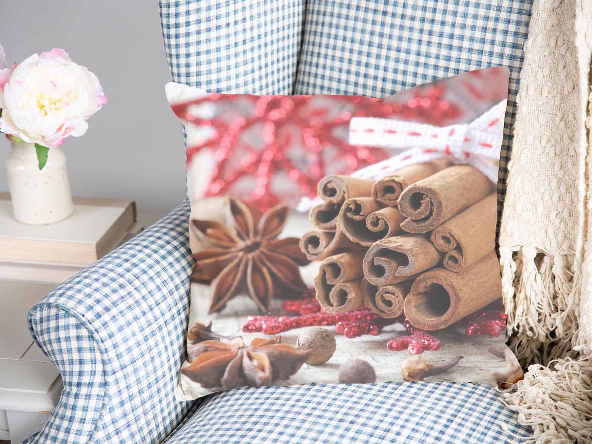 Health pillow with cinnamon sticks