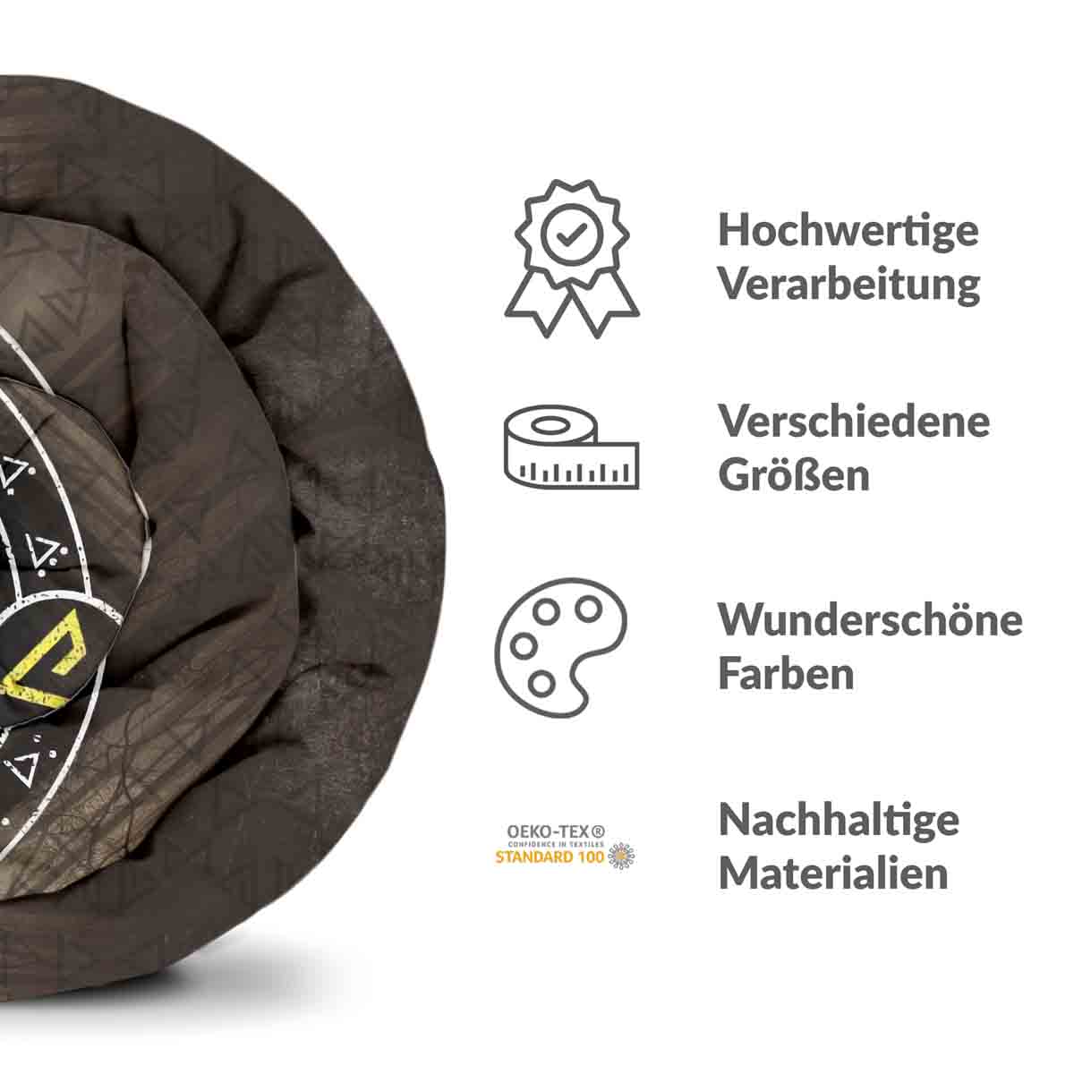 Therapy blankets bedding set brown with wolf