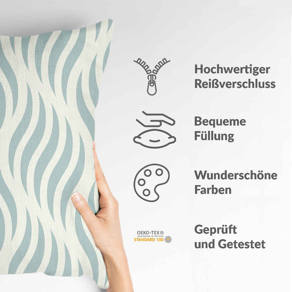 Coussin de santé vagues abstraites