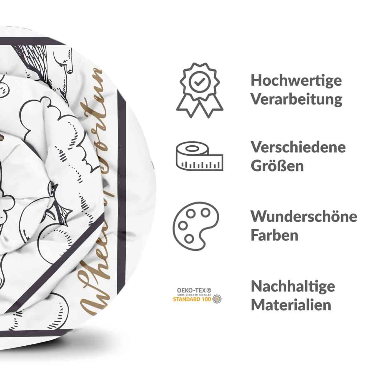 Couverture thérapeutique originale - Housse en coton Wheel of Fortune