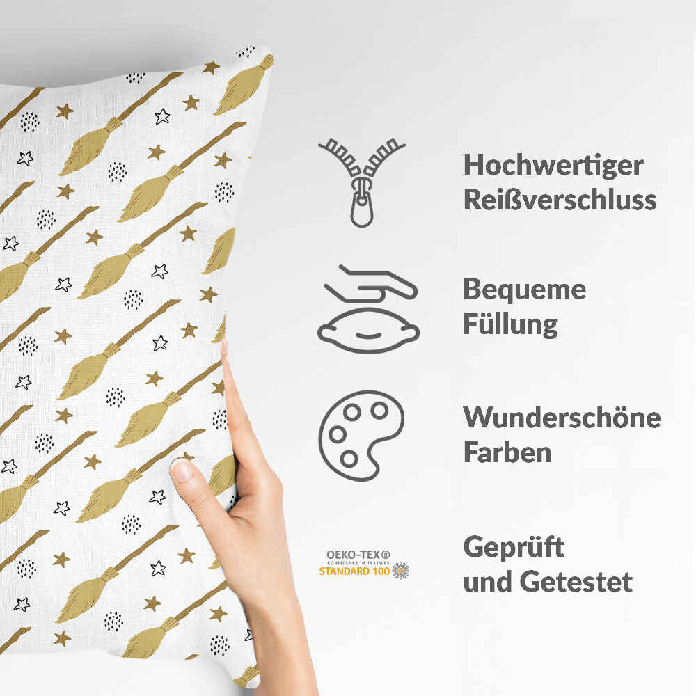 Health Pillow White with Harry's Broom