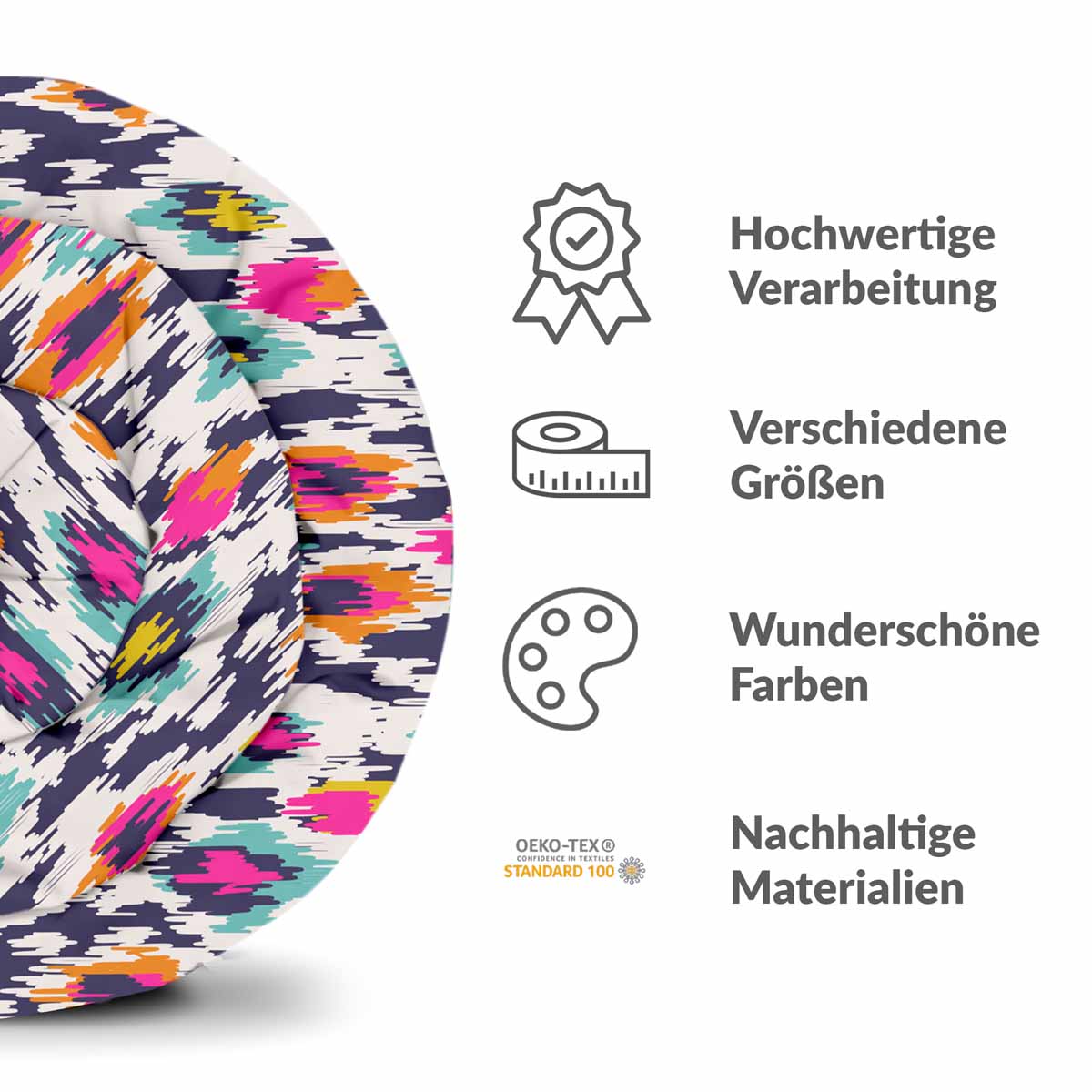 Ensemble de literie coloré avec imprimé léopard Therapiedecken