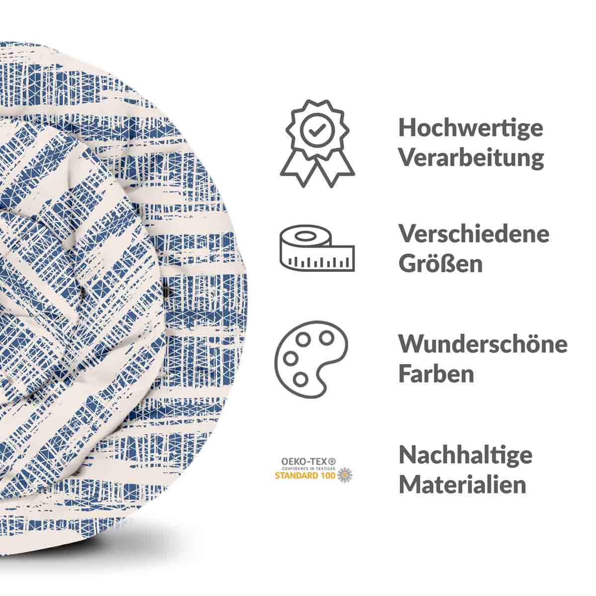 Therapy blankets bedding set with blue pattern