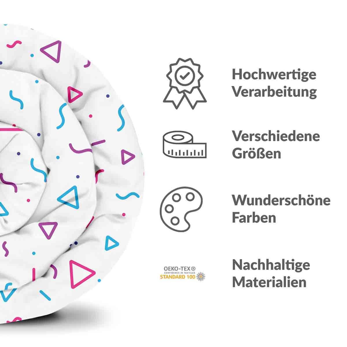 Ensemble de couvertures thérapeutiques et de linge de lit avec de nombreuses formes