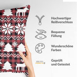 Health pillow Karo with Christmas motifs