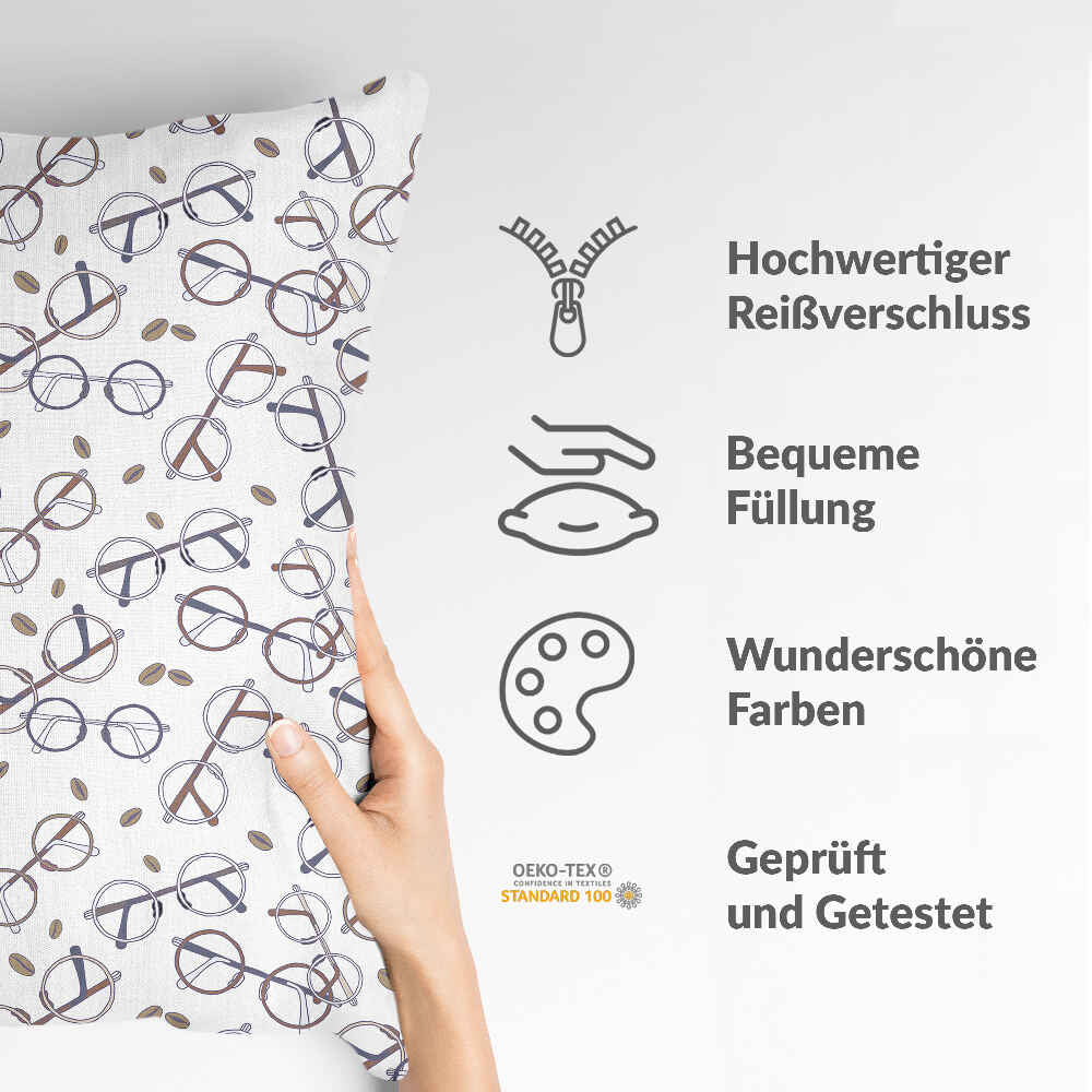 Health pillow with Harry's glasses