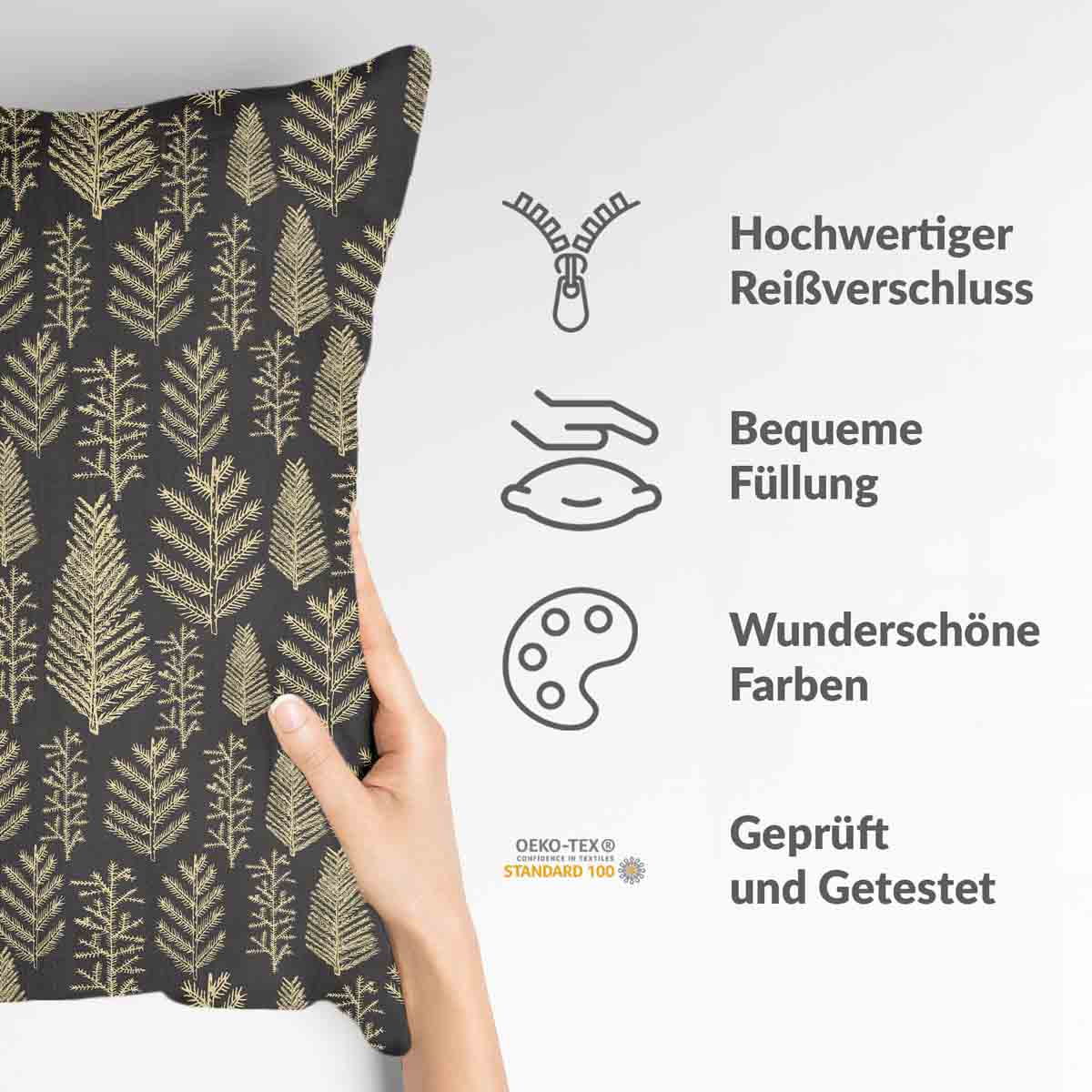 Coussin de santé avec motif forêt