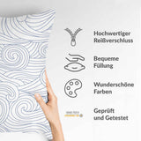 Health pillow blue waves