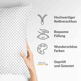 Health pillow white with small bows