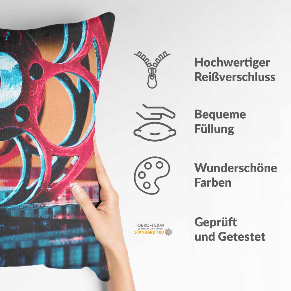 Coussin de santé avec mouvement d'horloge