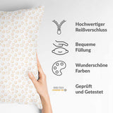 Health pillow with orange circles