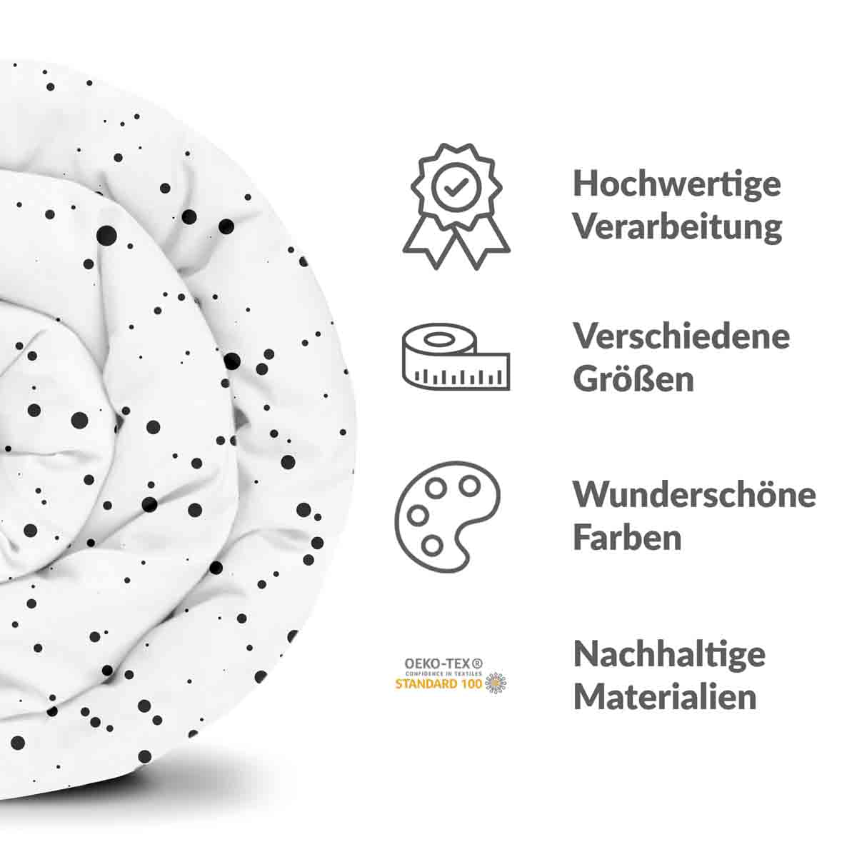 Ensemble de literie avec couverture thérapeutique Pünktchen et Anton