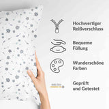 Health pillow with flying leaves
