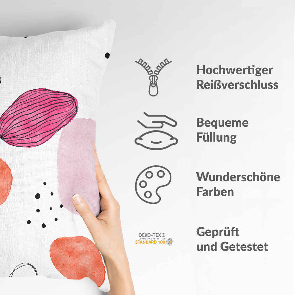 Coussin de santé cercles abstraits