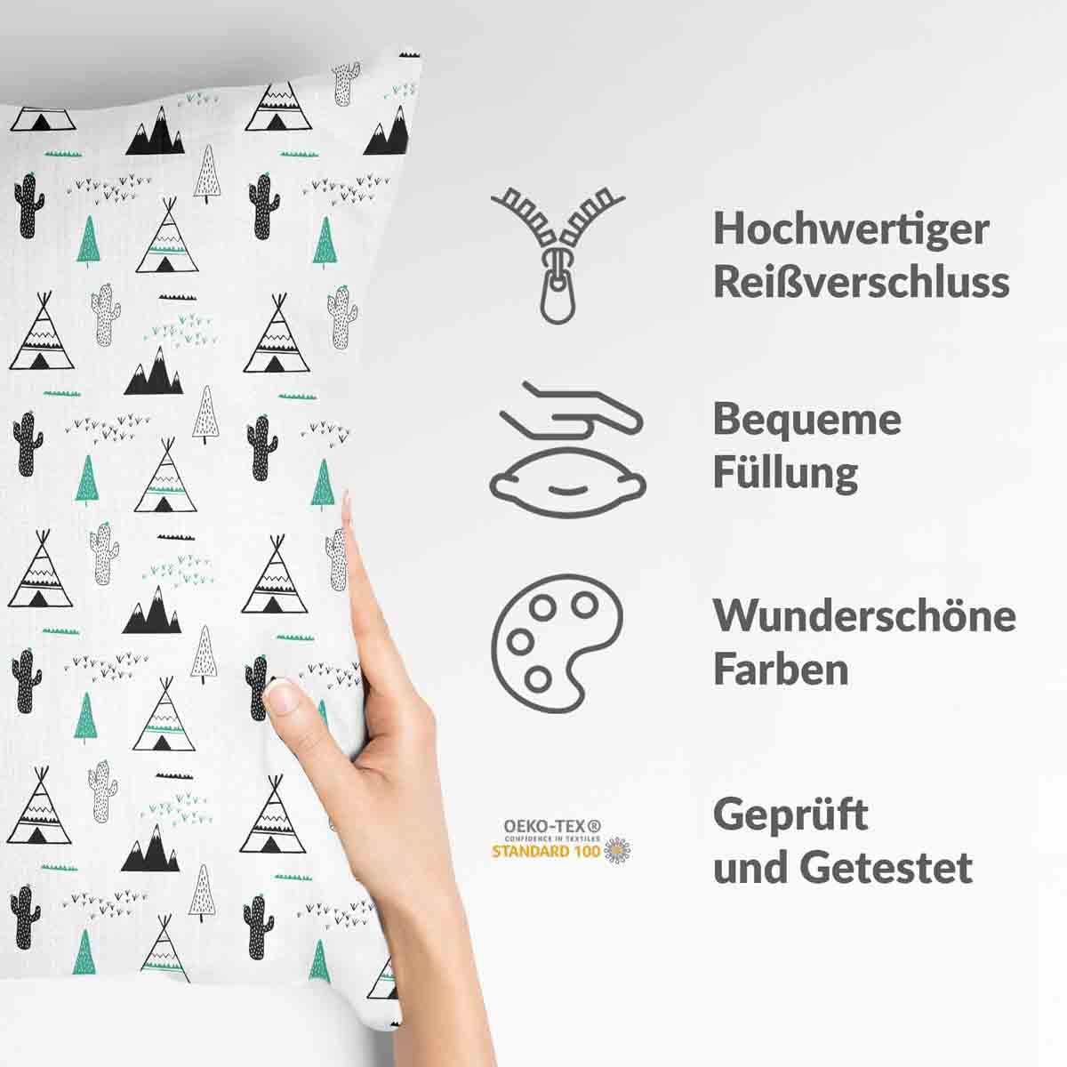 Coussin de santé blanc Indien