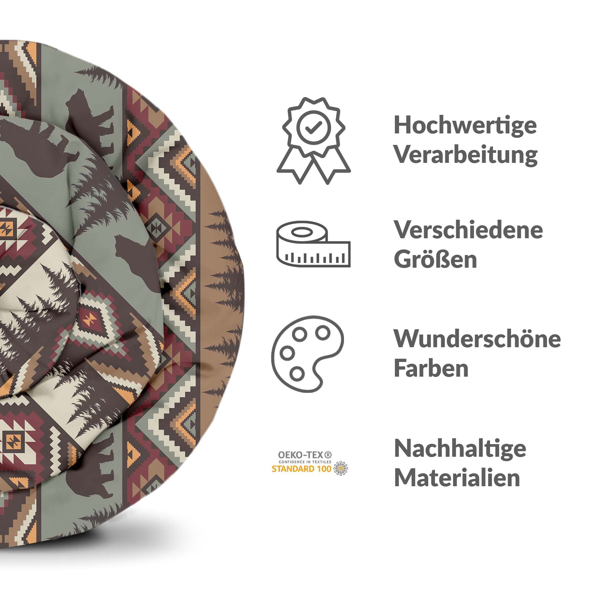 Ensemble de literie couverture thérapeutique brun Norvège