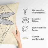 Health pillow yellow with dragonfly