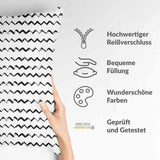 Health Pillow White ZigZag